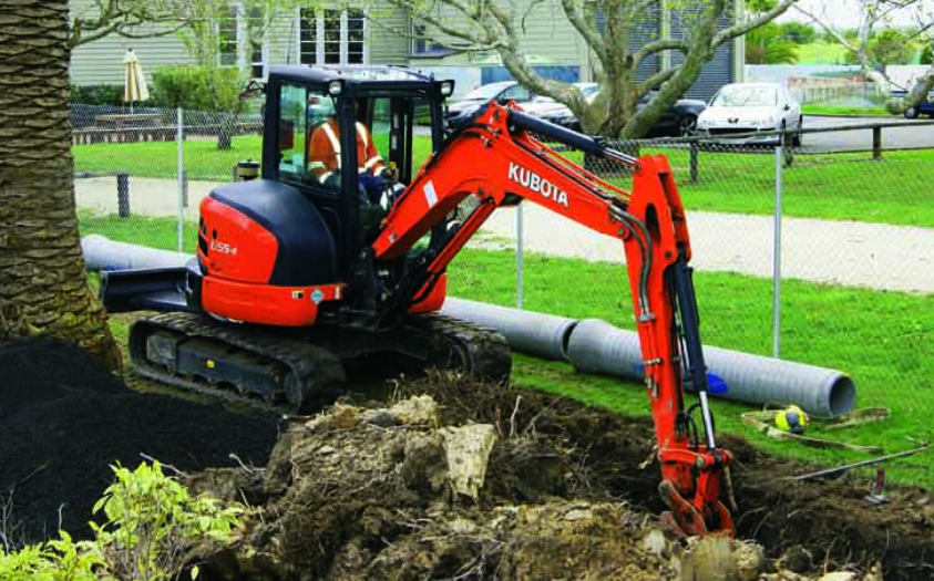 Kubota U55 Action